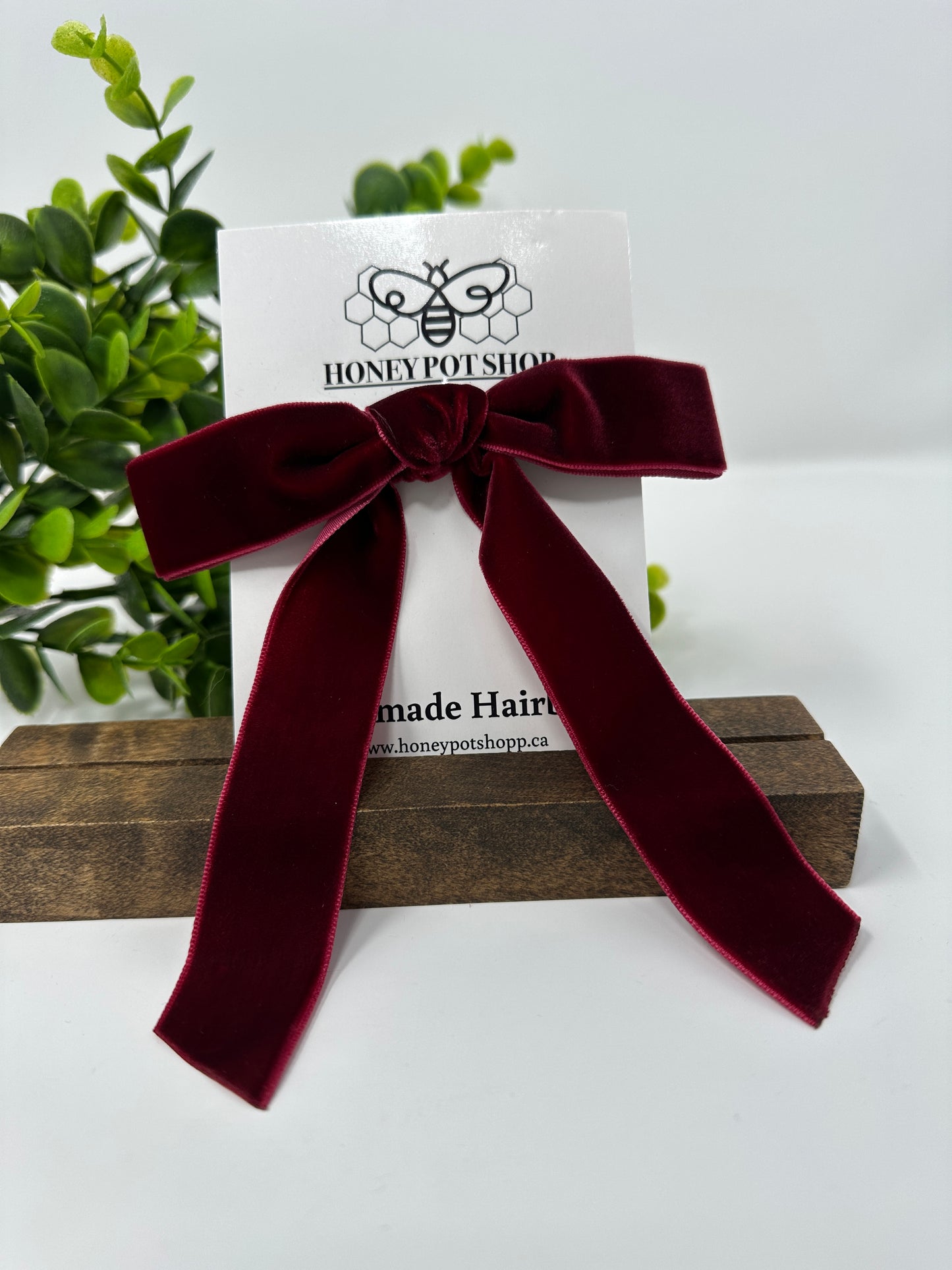 Red Velvet Hair Bow