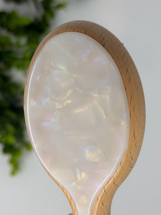 Mini Moonstone Boar Bristle Hair Brush