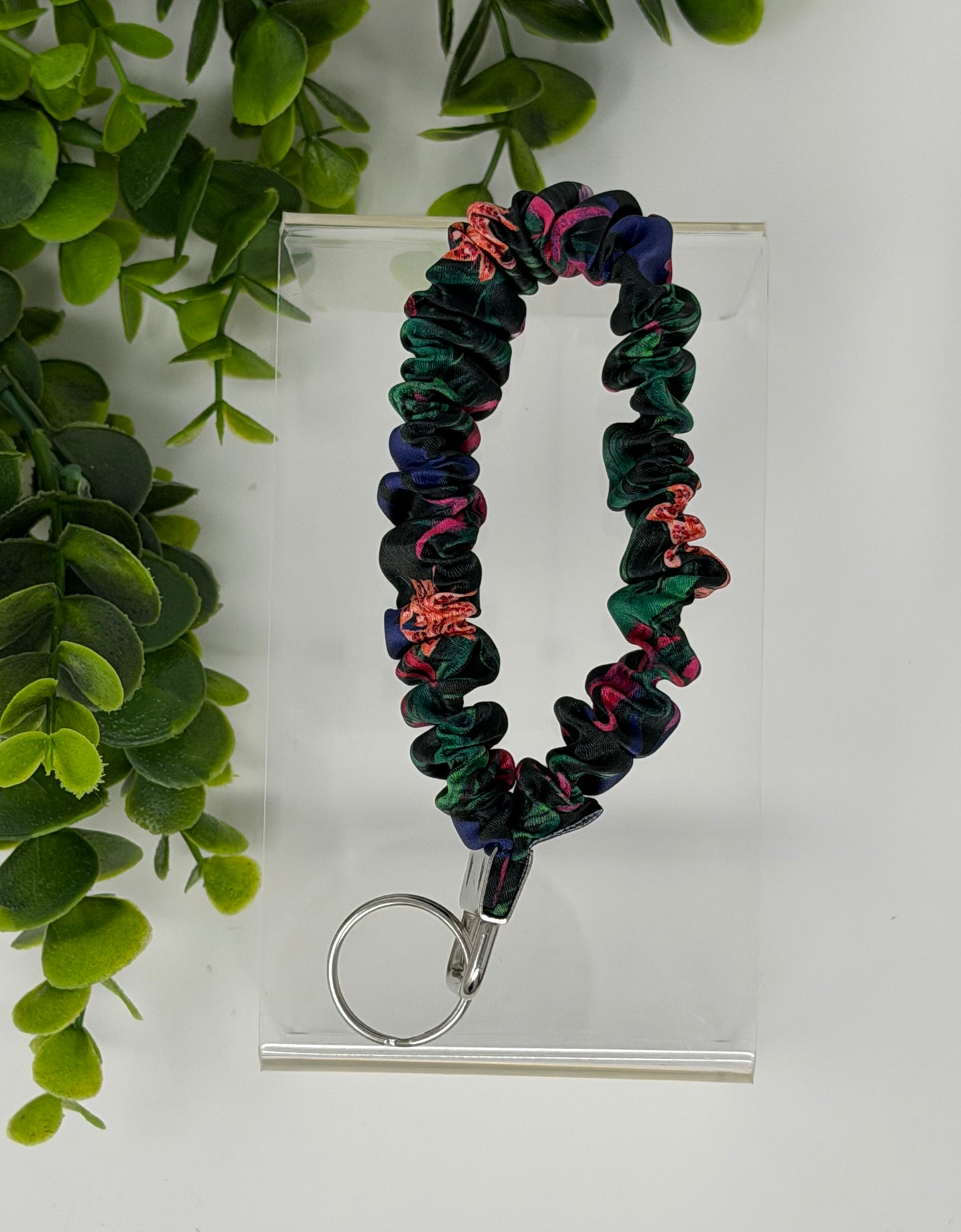 Summer Garden Satin Keychain Lanyard