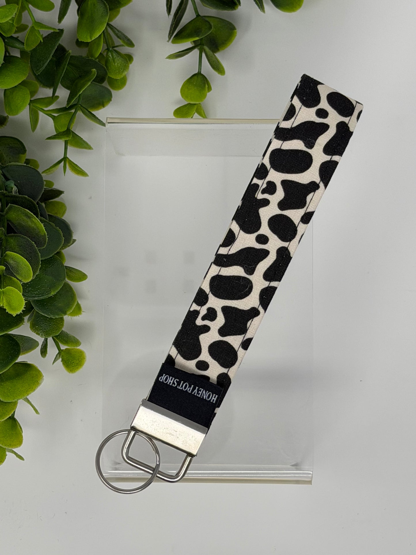 Cow Print Keychain Lanyard