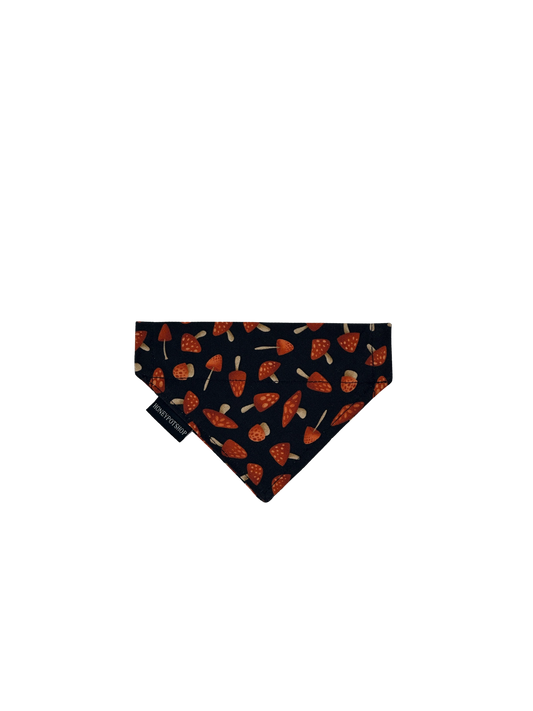 Mushroom (Black) Pet Bandanas