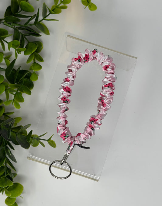 Strawberry Jam Satin Keychain Lanyard