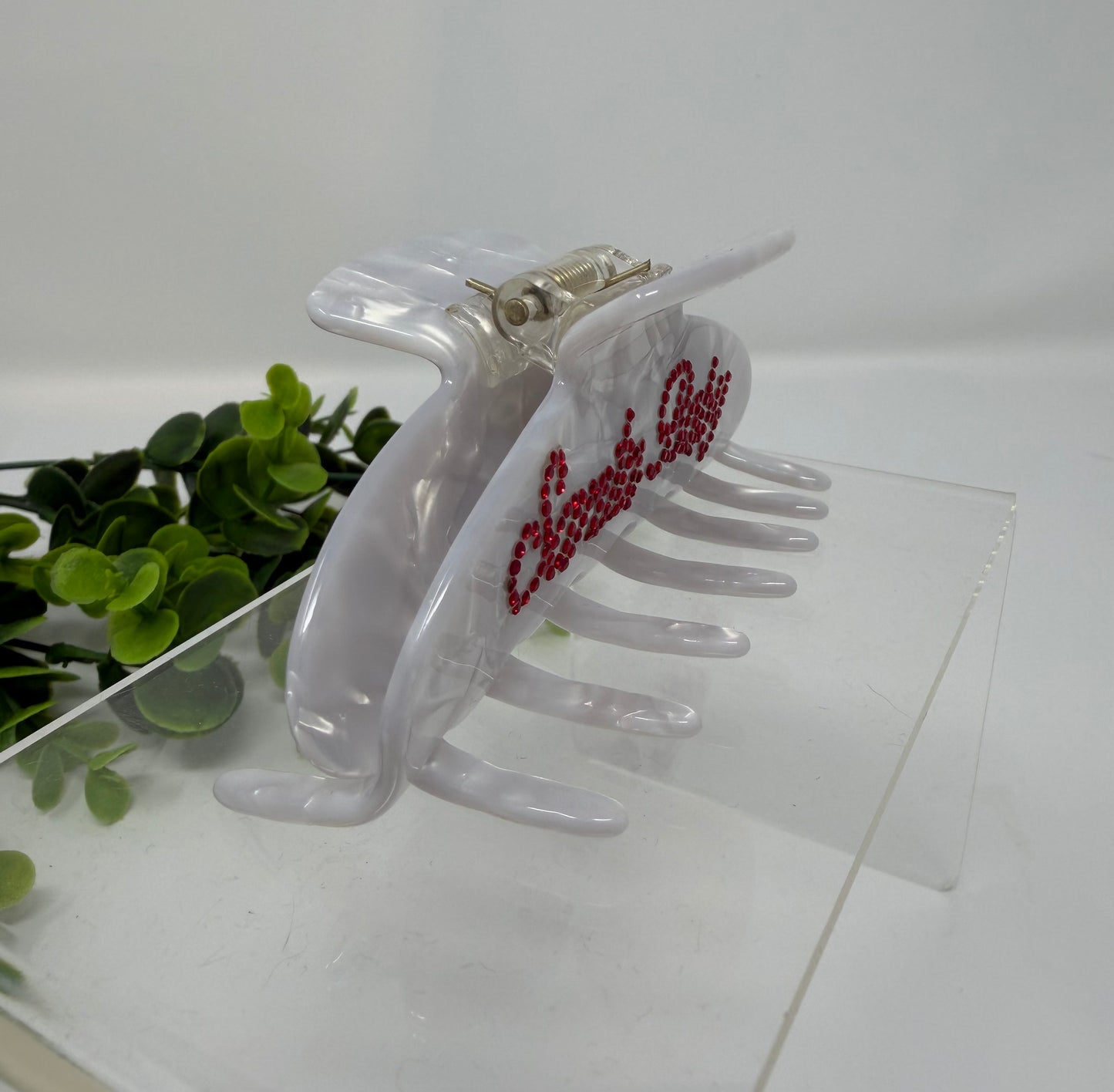 Santa Baby Round Luxury Claw Clip