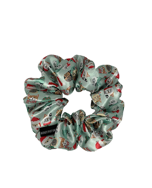 Christmas Cats Satin