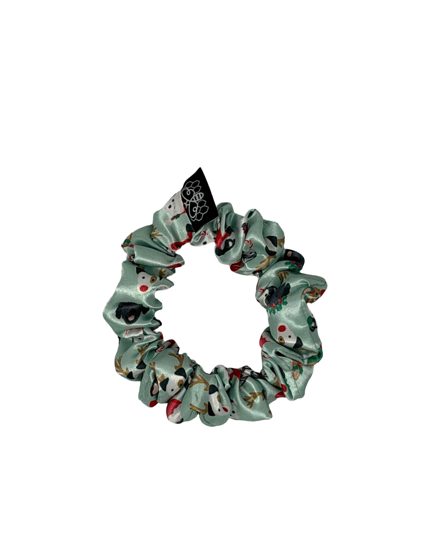 Christmas Pups Satin Slim