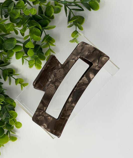 Hot Cocoa XL Luxury Claw Clip