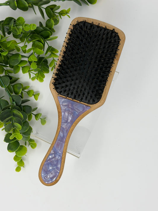 Lavender Boar Bristle Hair Brush