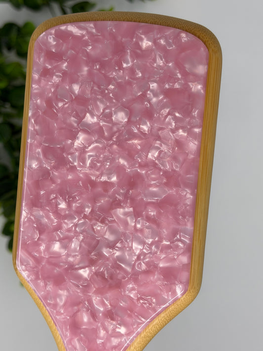 Rose Quartz Boar Bristle Hair Brush