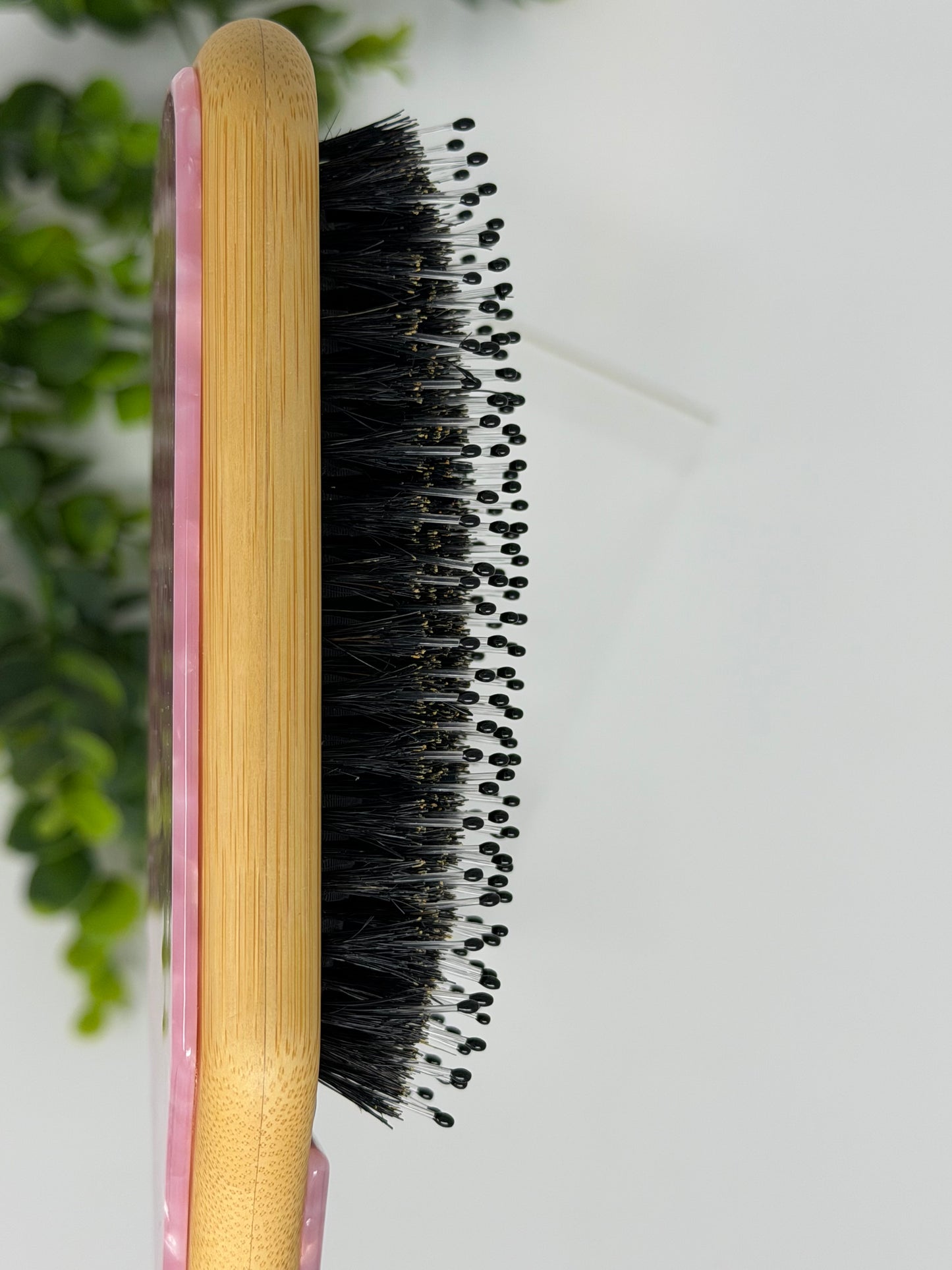Rose Quartz Boar Bristle Hair Brush