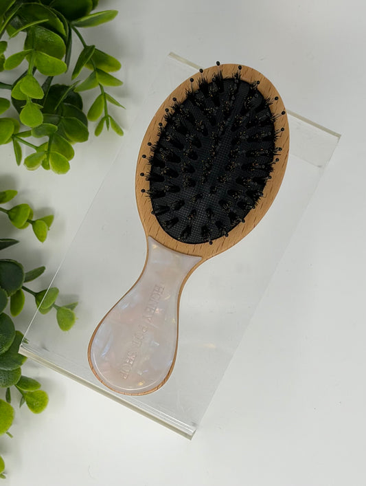 Mini Moonstone Boar Bristle Hair Brush