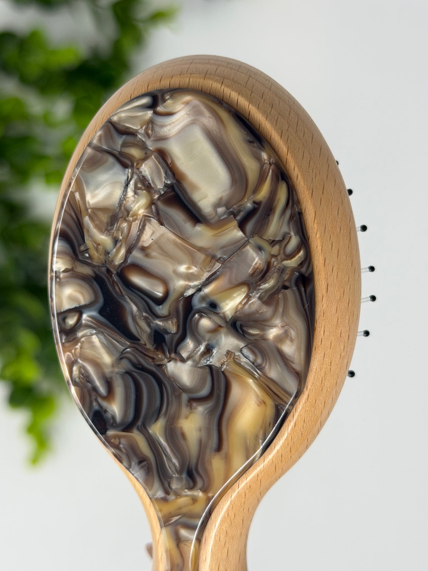 Mini Latte Boar Bristle Hair Brush