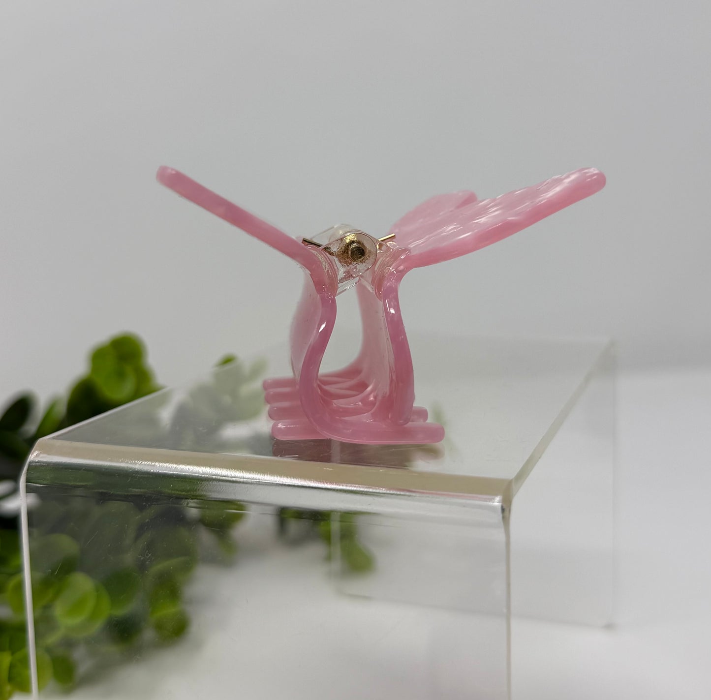 Blush Luxury Butterfly Claw Clip