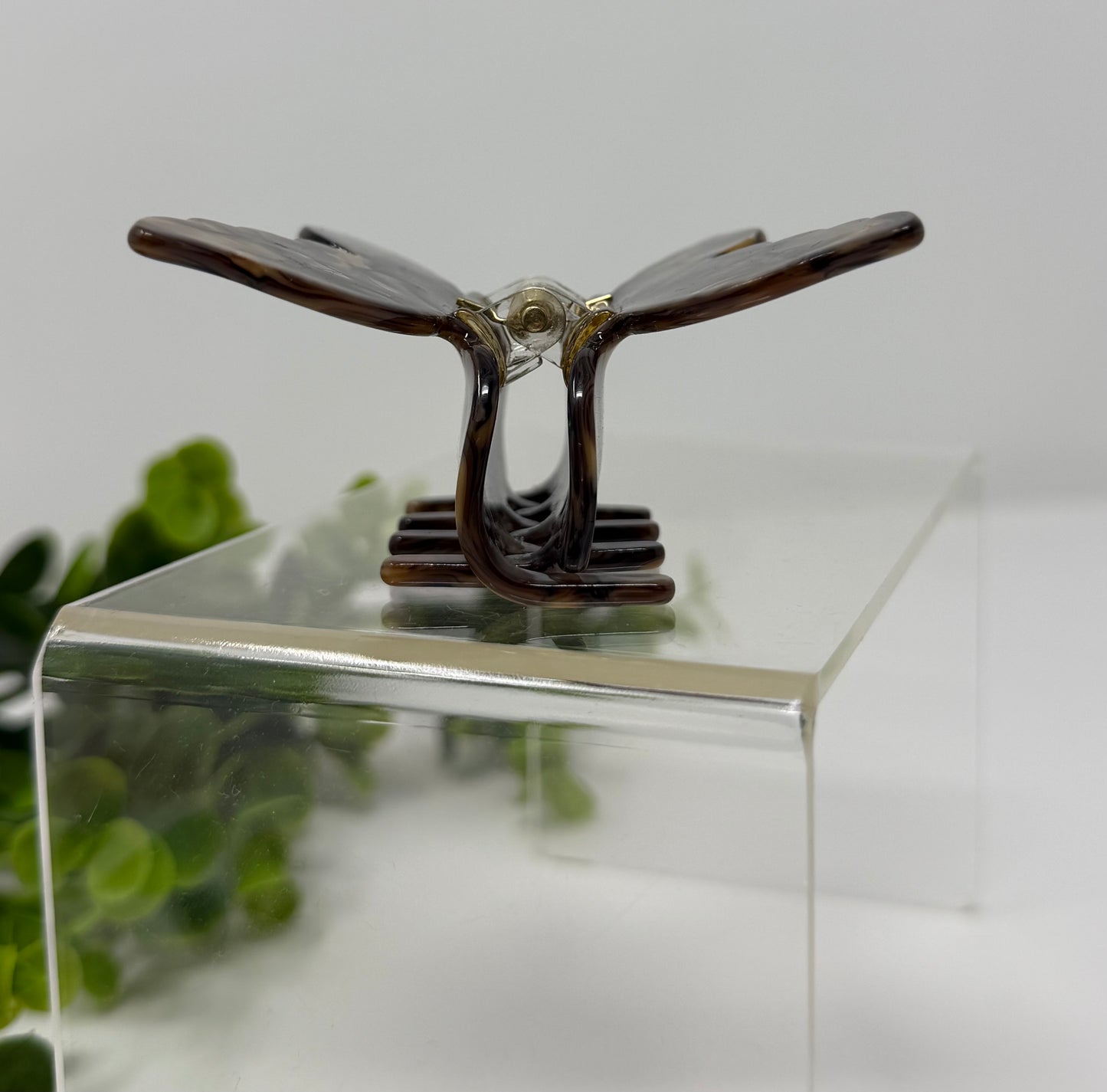 Mocha Luxury Butterfly Claw Clip