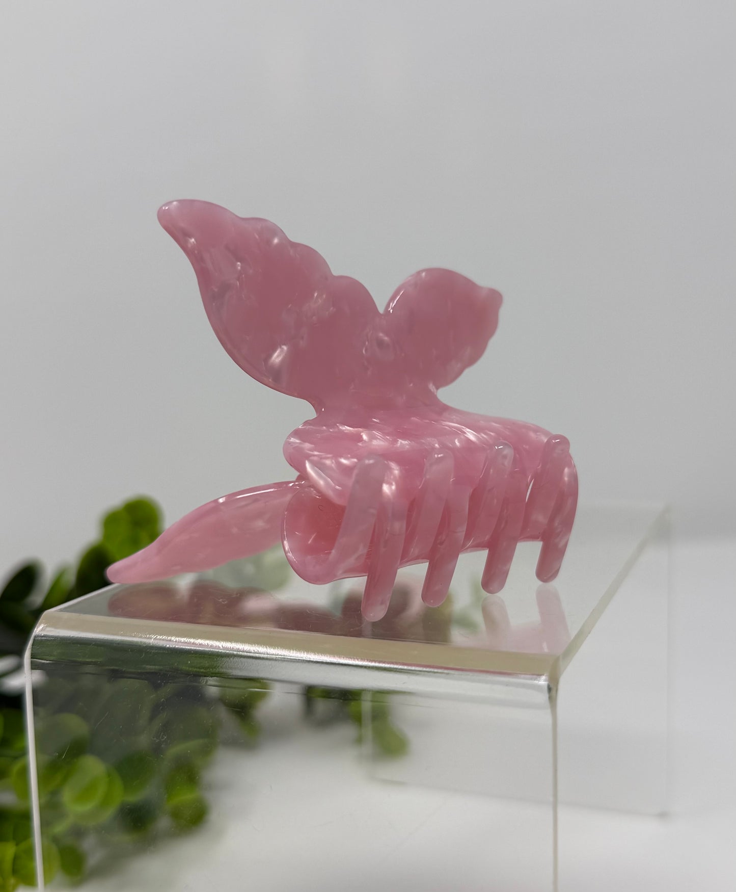 Blush Luxury Butterfly Claw Clip