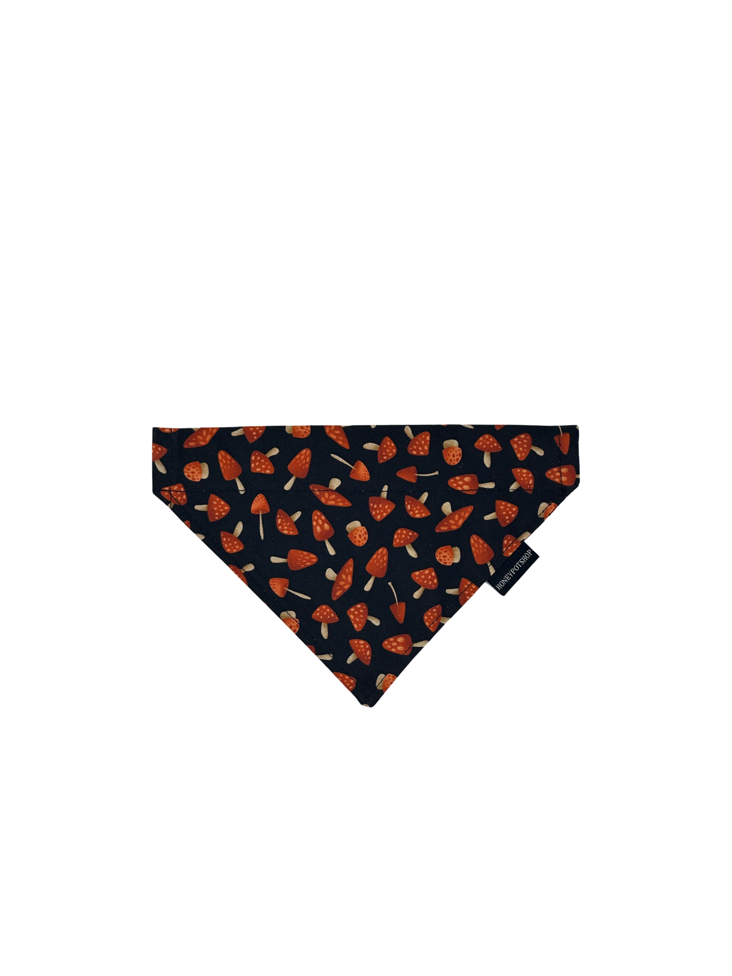 Mushroom (Black) Pet Bandanas