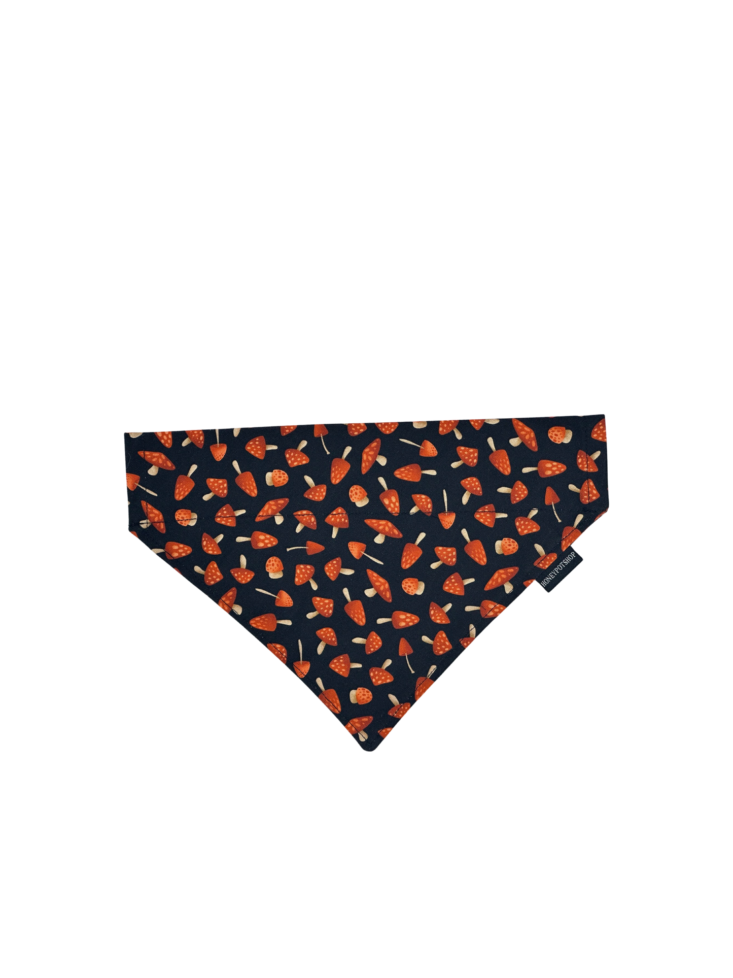 Mushroom (Black) Pet Bandanas