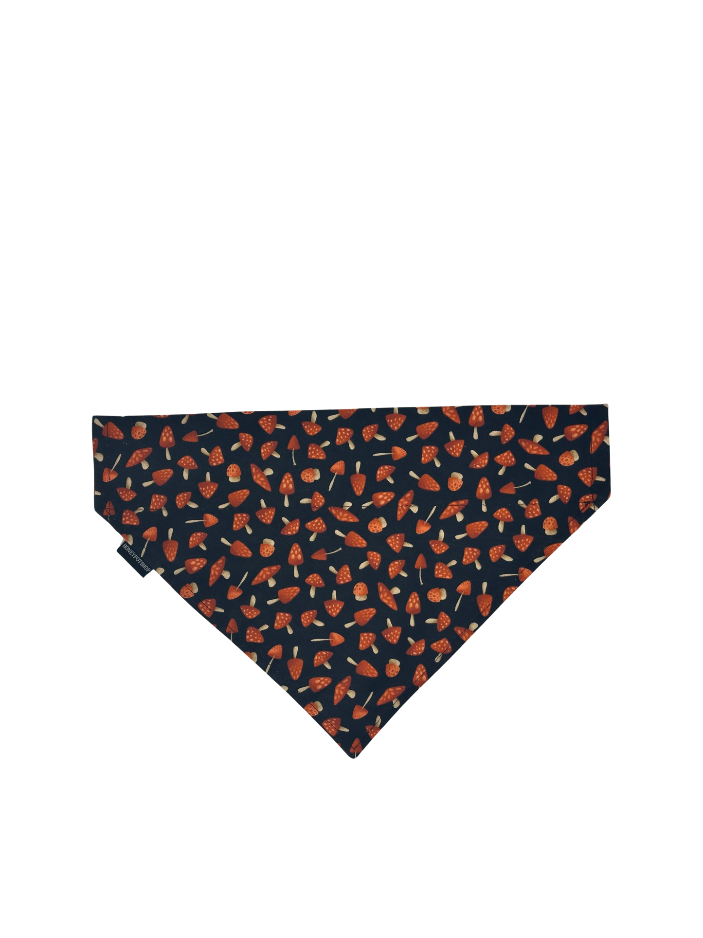 Mushroom (Black) Pet Bandanas