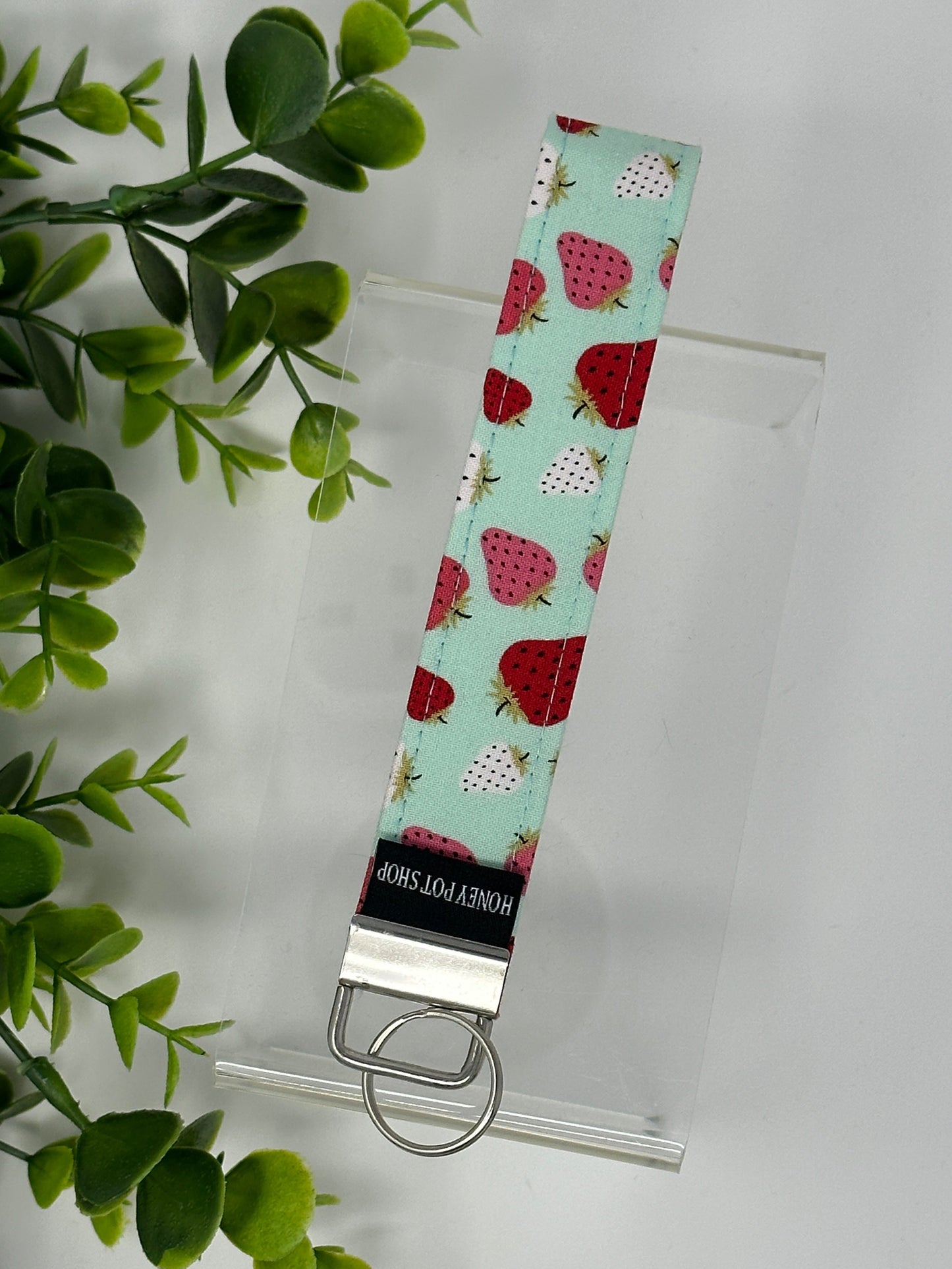 Strawberries Keychain Lanyard