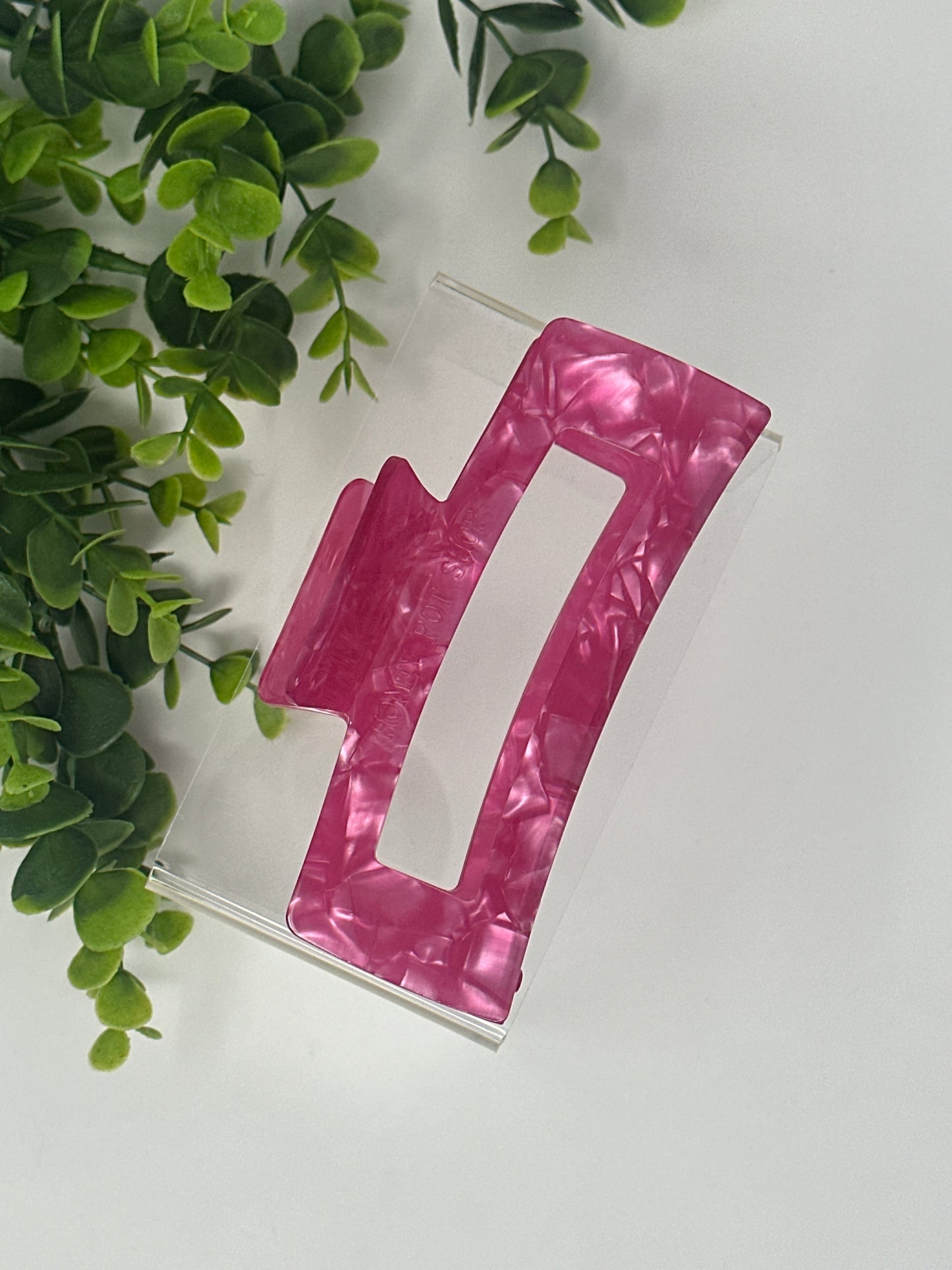 Pink XL Luxury Claw Clip