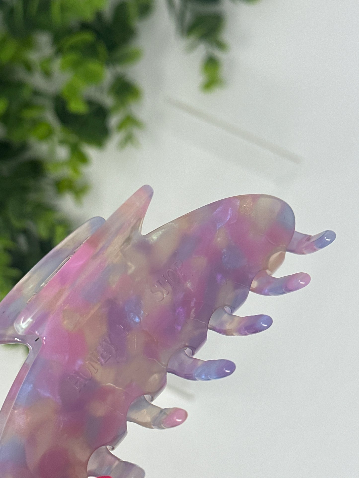 Cotton Candy Round Claw Clip