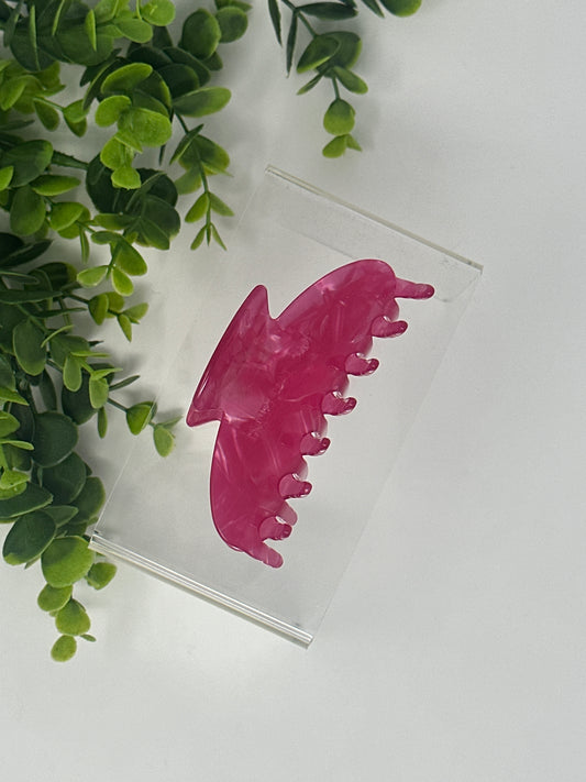 Pink Round Claw Clip